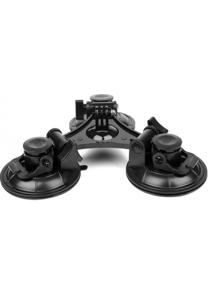 3 Bacak Araba Vantuz Tutucu Üçgen + Mini Tripod Kafası Adaptörü