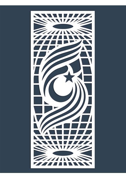 Liar Ahşap Seperatör (Paravan) - KSP-199 - (10 mm) - (69 cm x 139 cm) - (Beyaz)