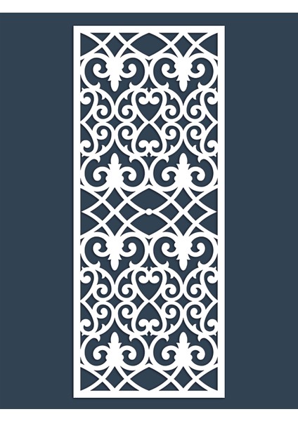 Liar Ahşap Seperatör (Paravan) - KSP-206 - (10 mm) - (69 cm x 139 cm) - (Beyaz)