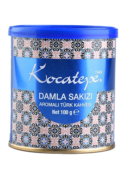 Kocatepe Türk Kahvesi Damla Sakızı Aromalı 100 gr Teneke