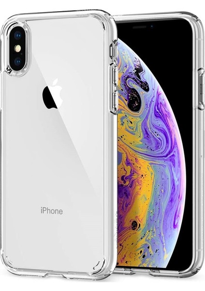 Apple iPhone XS Kılıf Süper Silikon Kapak Şeffaf