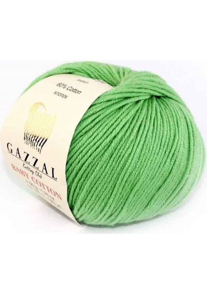 Baby Cotton El Örgü İpi Yaz Yeşili 3466