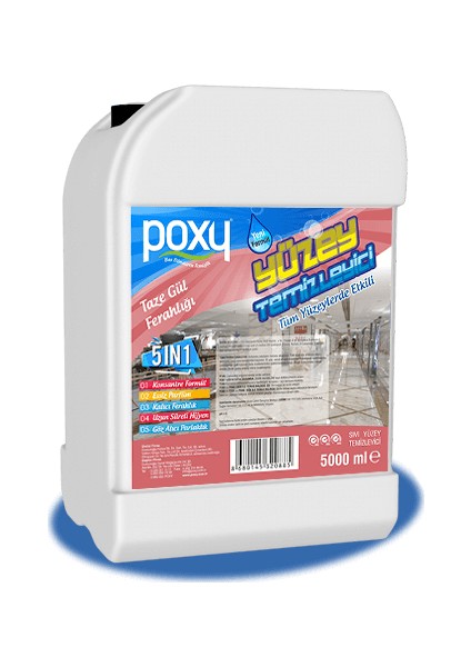 Taze Gül Ferahlığı Yüzey Temizleyici 5000 ml