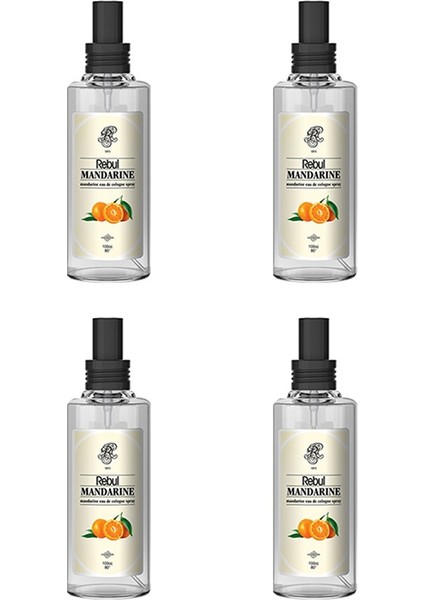 Mandarine Sprey Kolonya - Mandalina Kolonyası 4 Adet 50 ml