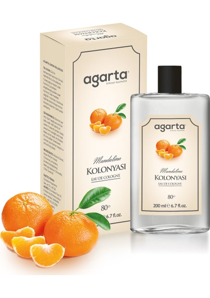 Mandalina Kolonyası 200 ml 80 Derece