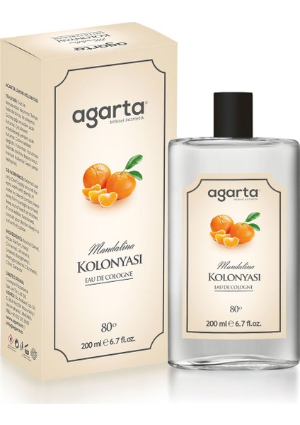 Mandalina Kolonyası 200 ml 80 Derece