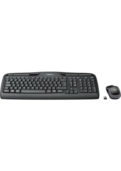 MK330 Kablosuz Türkçe Klavye Mouse Seti - Siyah