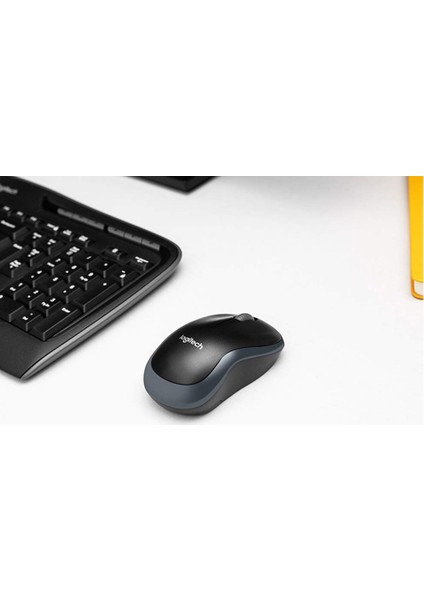 MK330 Kablosuz Türkçe Klavye Mouse Seti - Siyah