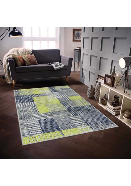 Dekoratif Özel Tasarım Modern Yıkanabilir Kaymaz Taban Halı 80 x 200 cm