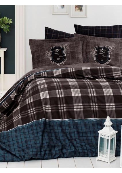 Doris Kahve Saten Battal Nevresim Takımı