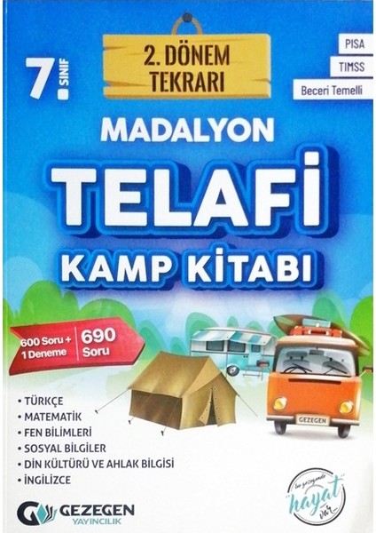 7.Sınıf 2.dönem Tekrarı Madalyon Telafi Kamp Kitabı