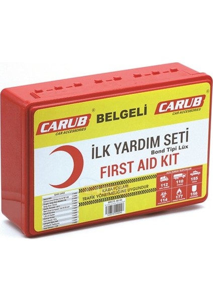 Ilk Yardım Seti Bond Lüx Belgeli