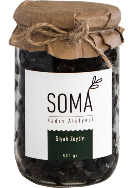 Siyah Zeytin Boyasız Katkısız - 500 gr