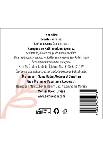 Domates Salçası Katkısız Ev Yapımı (Güneşte Kurutulmuş) 650 gr fırsatları