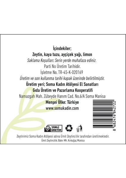 Yeşil Zeytin Boyasız Katkısız - 500 gr fırsatları