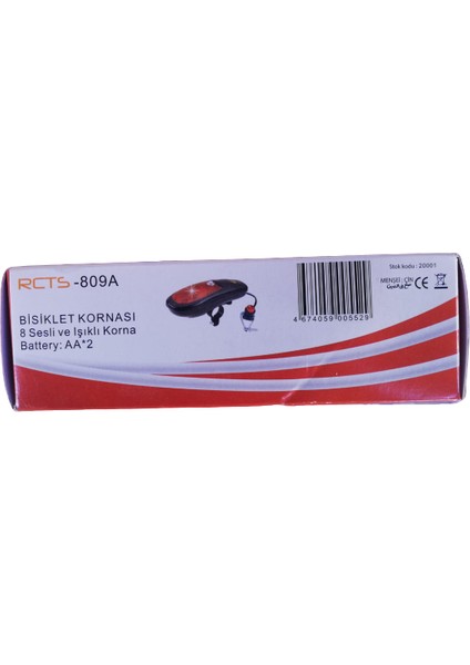 RCTS-809A 8 Sesli Pilli Bisiklet Kornası