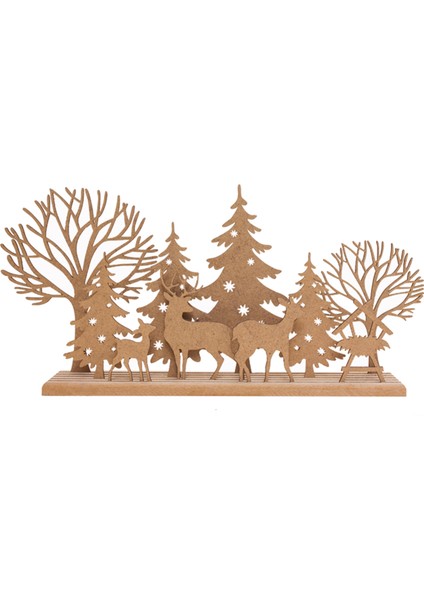 F 811 Ahşap Yılbaşı Standı 1