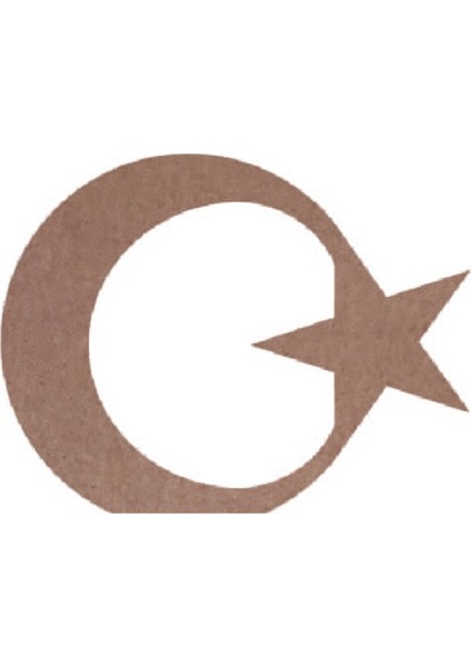 H 83 18MM Ayakta Duran Ay Yıldız