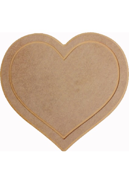 L 281 Ahşap Kalpli Supla 6mm