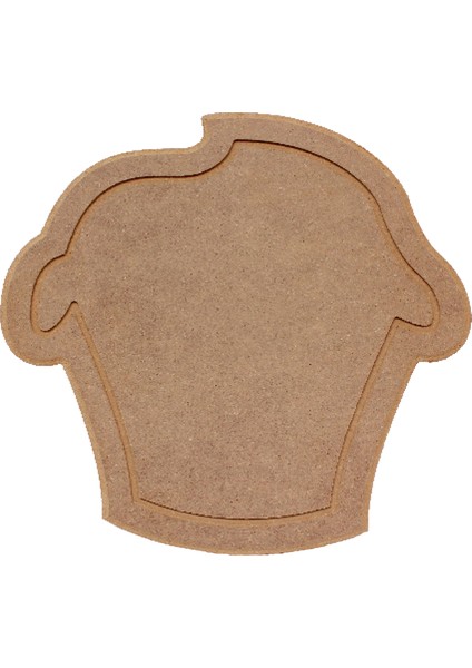 L 283 Ahşap Cup Cake Li Supla 6mm