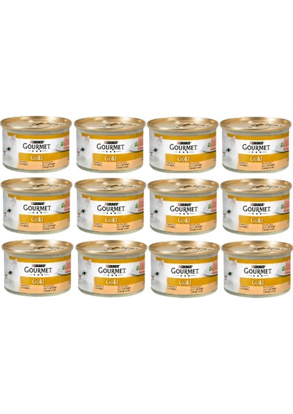 Proplan Gourmet Gold Kıyılmış Hindili Kedi Konservesi 85 gr x 12 Adet