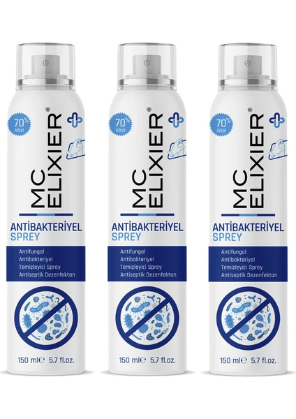 Mc Elixier Antibakteriyel Sprey 150 ml 3'lü