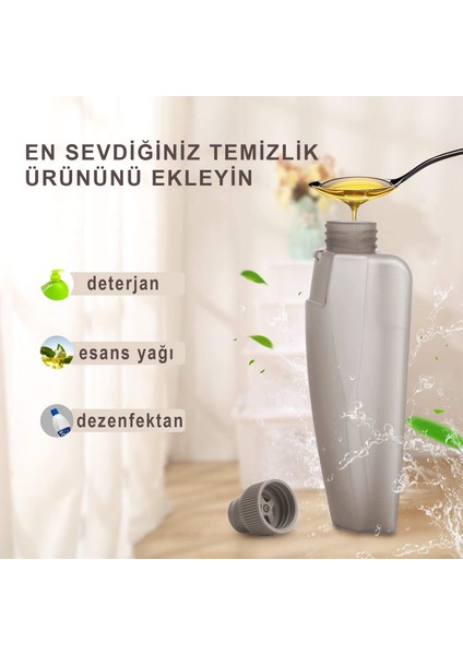 Sprey Mop Yedek Bezli Deterjan Hazneli Paspas Temizlik Siprey Spray Tablet Mop
