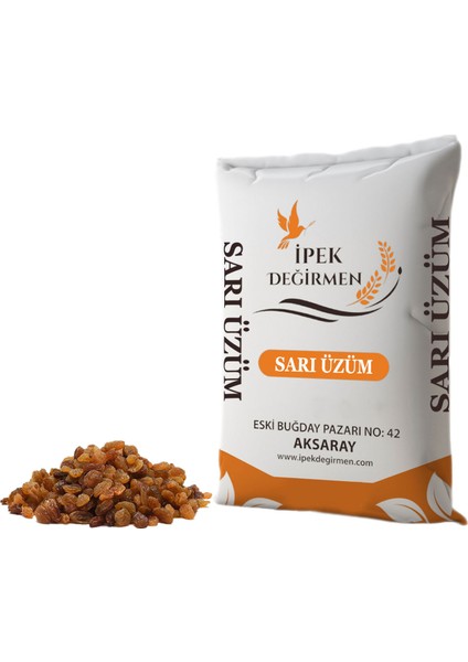 Lüks Kuruyemiş Çekirdeksiz Sarı Üzüm Aşurelik Hoşaf 500 GR