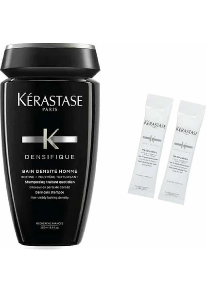 Densifique Homme Bain Densite Erkekler İçin Şampuan 250 ml + Saç Banyosu Öncesi Kil Maskesi 2 x 10 ml