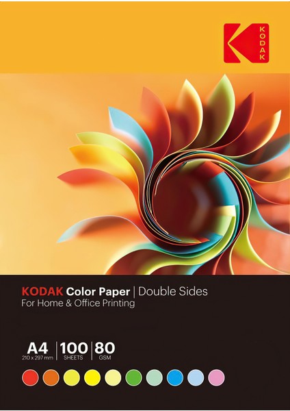 Ev ve Ofis Baskısı & El Işi Için 10 Renk Karma Fotokopi Kağıdı