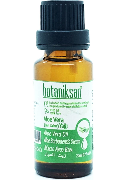 Aloe Vera (Sarı Sabır) Yağı 20 ml Distilasyon Saf  Katkısız