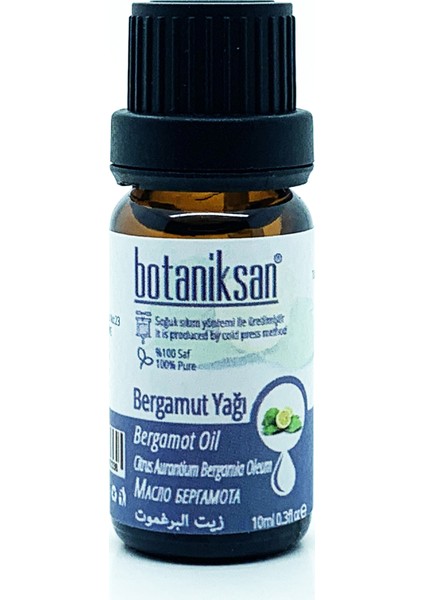 Bergamot Yağı 10 ml Soğuk Sıkım Saf Katkısız
