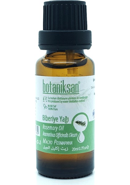 Biberiye Yağı 20 ml Distilasyon Saf  Katkısız