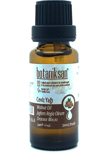 Ceviz Yağı 20 ml Soğuk Sıkım Saf Katkısız