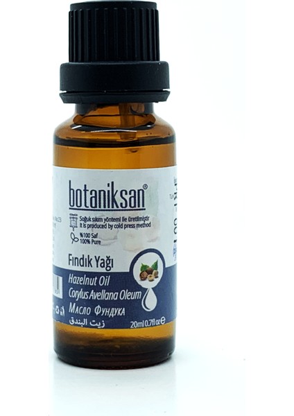 Fındık Yağı 20 ml Soğuk Sıkım Saf  Katkısız