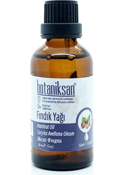 Fındık Yağı 50 ml Soğuk Sıkım Saf Katkısız