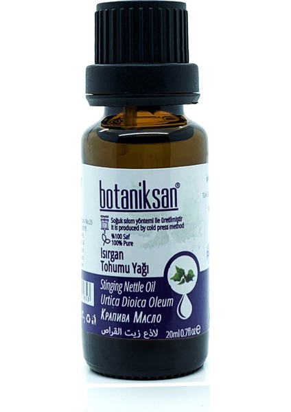 Isırgan Tohumu Yağı 20 ml Soğuk Sıkım Saf Katkısız