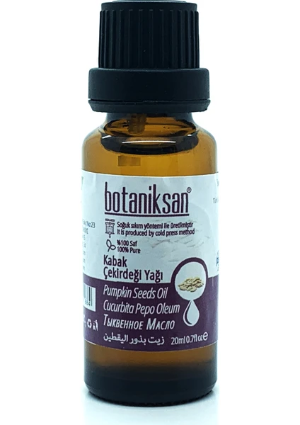 Kabak Çekirdeği Yağı 20 ml Soğuk Sıkım Saf  Katkısız