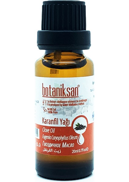 Karanfil Yağı 20 ml Distilasyon Saf Katkısız