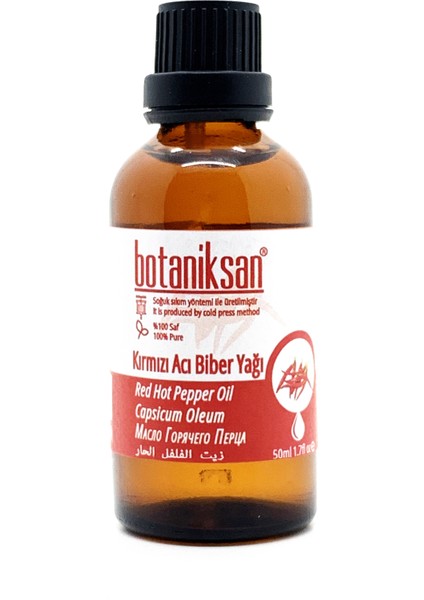 Kırmızı Acı Biber Yağı 50 ml Soğuk Sıkım Saf  Katkısız