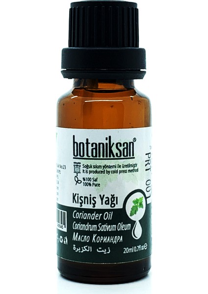 Kişniş Yağı 20 ml Soğuk Sıkım Saf Katkısız