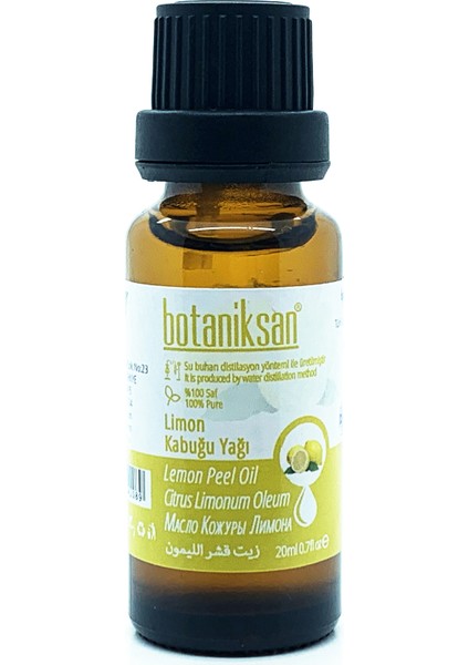 Limon Kabuğu Yağı 20 ml Distilasyon Saf Katkısız