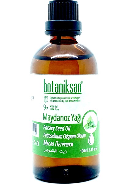 Maydanoz Yağı 100 ml Soğuk Sıkım Saf Katkısız