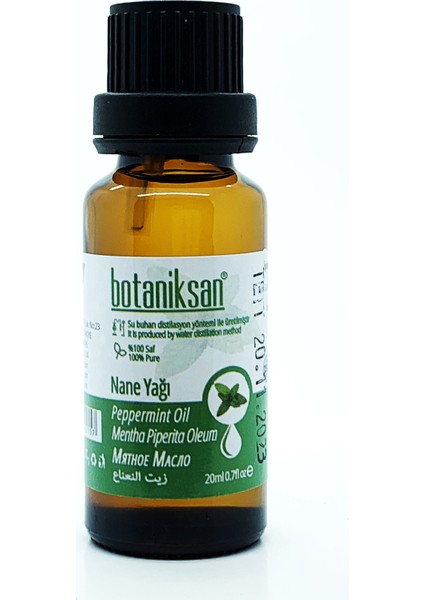 Nane Yağı 20 ml Distilasyon Saf Katkısız