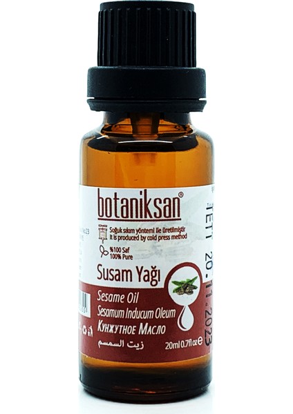 Susam Yağı 20 ml Soğuk Sıkım Saf Katkısız