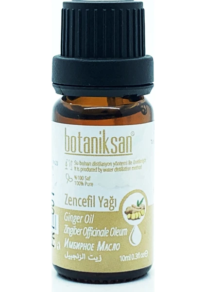 Zencefil Yağı 10 ml Distilasyon Saf  Katkısız