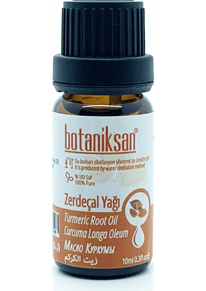 Zerdeçal Yağı 10 ml Distilasyon Saf  Katkısız