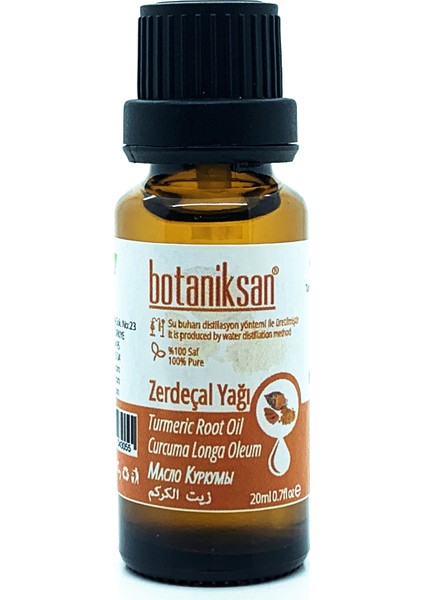 Zerdeçal Yağı 20 ml Distilasyon Saf Katkısız