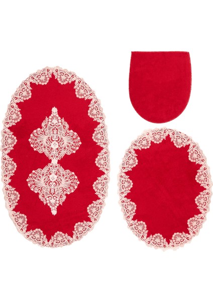Hürrem Secdem Göbekli Klozet Tkm 3 Pcs Kırmızı