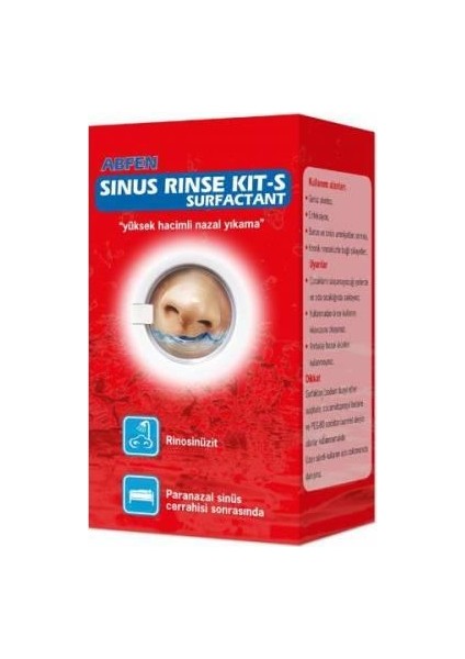 Abfen Sinus Rinse Kit Surfactant Burun Yıkama Kiti